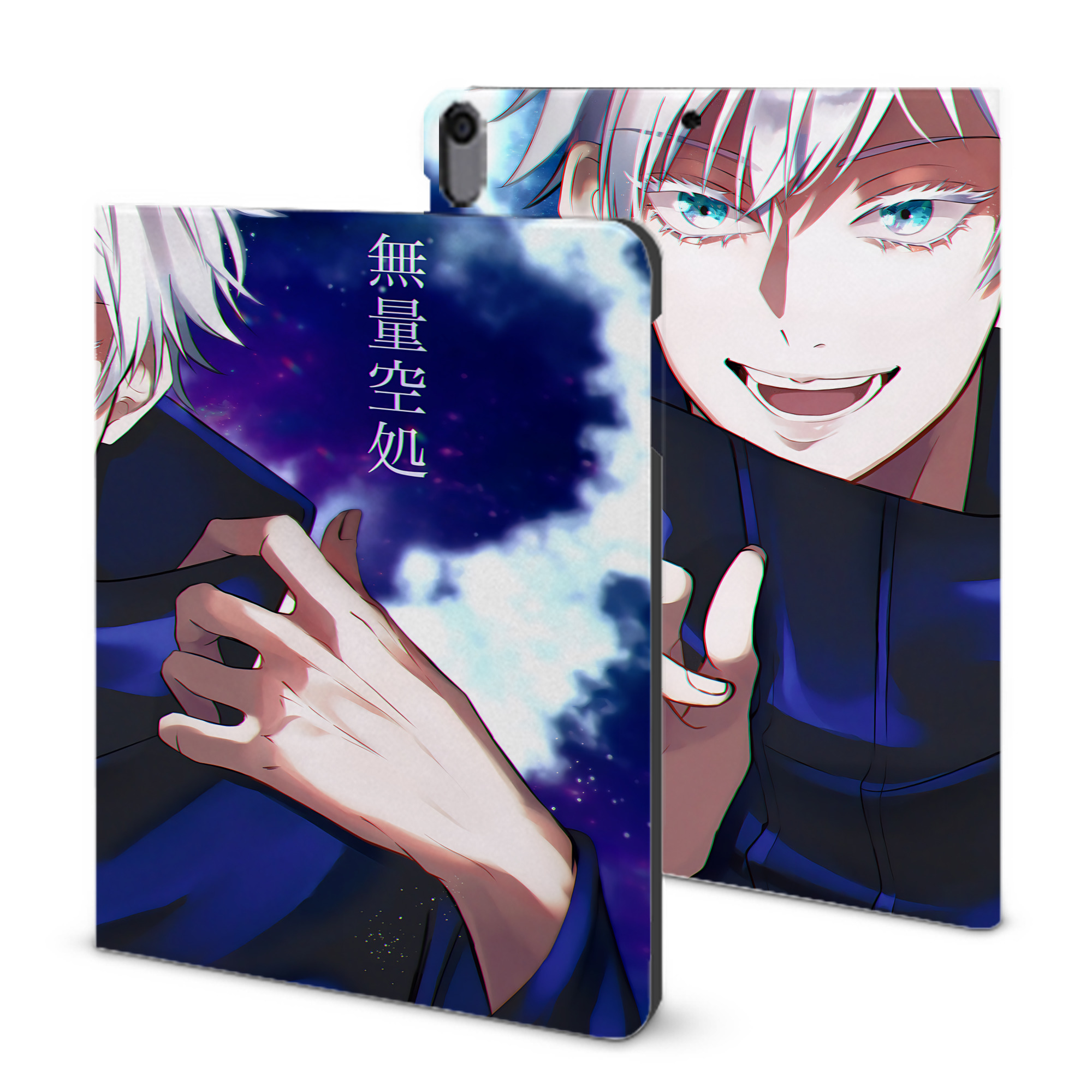 （画像用） 呪術廻戦 Jujutsu Kaisen IPad ケース ブック型 PUレザー TPU 耐衝撃 軽量 薄型 ペン収納なし 全面保護 IPad 各モデル対応